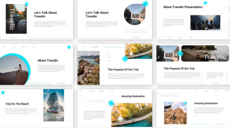 تم پاورپوینت تور مسافرتی Travelic