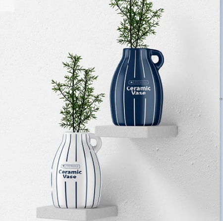 دانلود 3 موکاپ گلدان لایه باز vases mockup