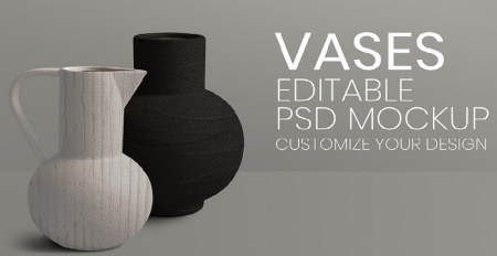موکاپ گلدان vases mockup