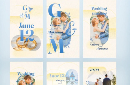 پروژه افتر افکت 6 استوری اینستاگرام برای دعوت نامه عروسی