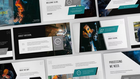 دانلود تم پاورپوینت جوشکاری Welder Experience