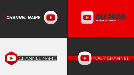پروژه افتر افکت پک لوگو و عناوین کانال یوتیوب