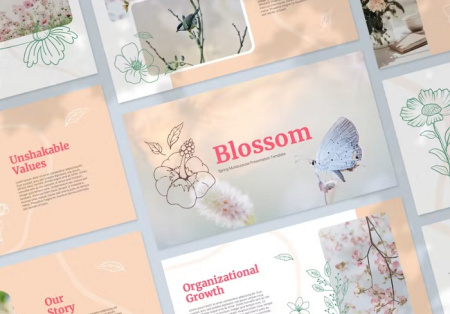 دانلود قالب پاورپوینت بهاری Spring Multipurpose