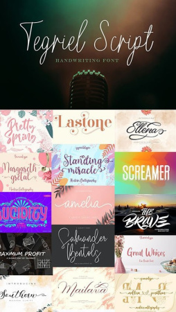 مجموعه 42 فونت انگلیسی برای طراحی در جی اف ایکس دانلود