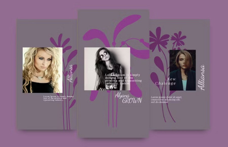 قالب لایه باز پست و استوری اینستاگرام فشن ALLIANSA