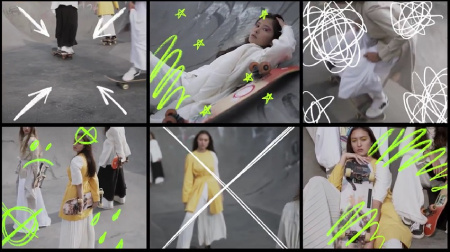 پروژه آماده پریمیر 9 صحنه کلاژ دستی Hand-Drawn Collage Scenes