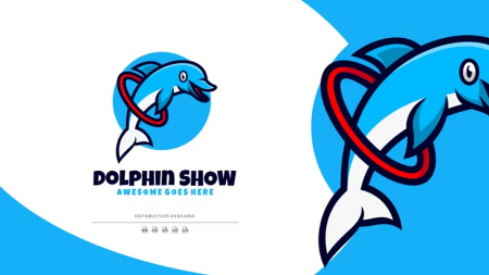 لوگو دلفین لایه باز Dolphin Show