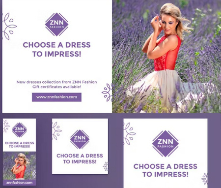 کالکشن رایگان 21 بنر و پوستر تبلیغاتی لایه باز فشن