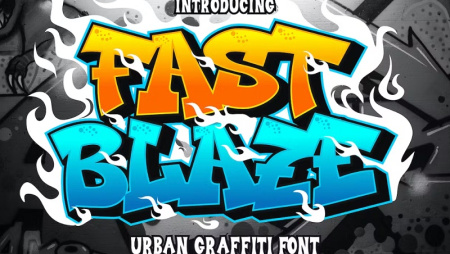 دانلود فونت گرافیتی Fast Blaze