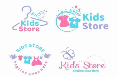 لوگو فروشگاه لباس بچه گانه