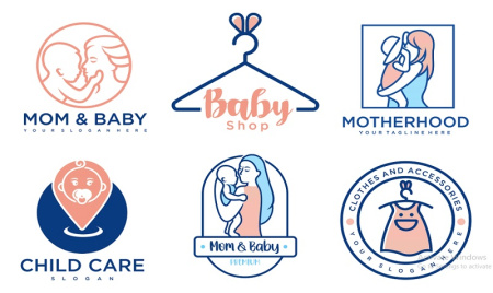 لوگو برای فروشگاه لباس کودک