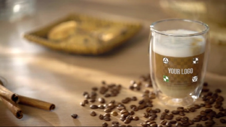 دانلود پروژه آماده افتر افکت موکاپ لوگو فنجان قهوه لاته