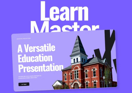 قالب پاورپوینت یادگیری Learn Master