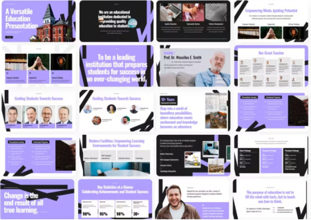 دانلود قالب پاورپوینت یادگیری Learn Master