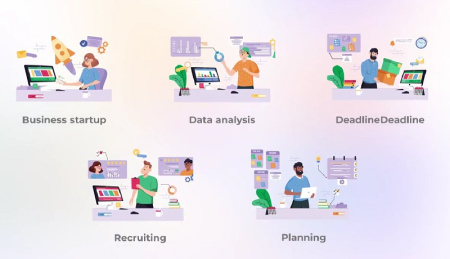 پروژه آماده افتر افکت موشن گرافیک کارآفرینی و بازاریابی