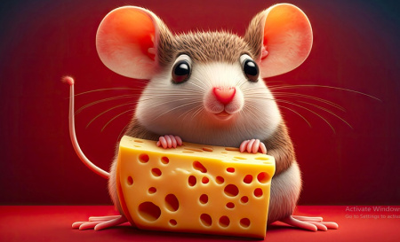 عکس کارتونی موش و پنیر