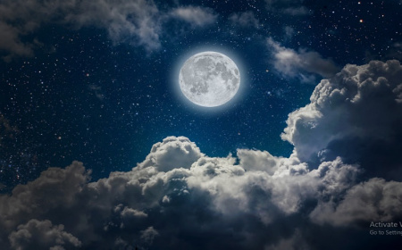 بك گراند عکس آسمان شب با کیفیت بالا