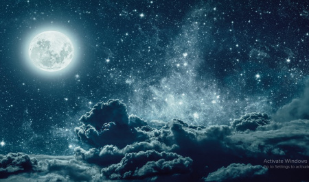 عکس آسمان شب پر ستاره