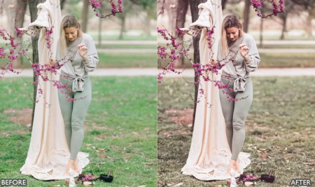 دانلود پریست فتوشاپ حرفه ای عروسی رنگ فضای باز