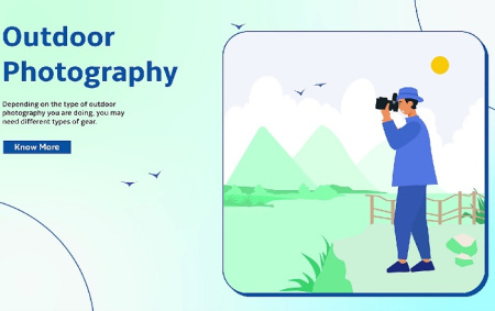 پروژه افتر افکت موشن گرافیک انیمیشن عکاسی در فضای باز