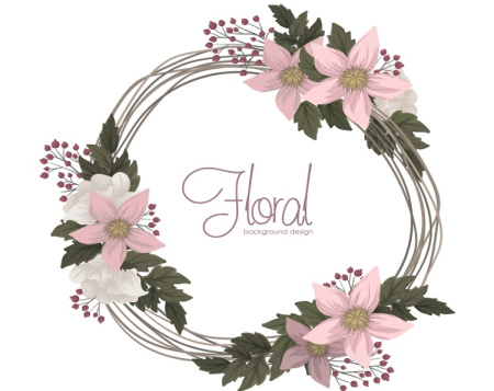 وکتور گل حلقه ای