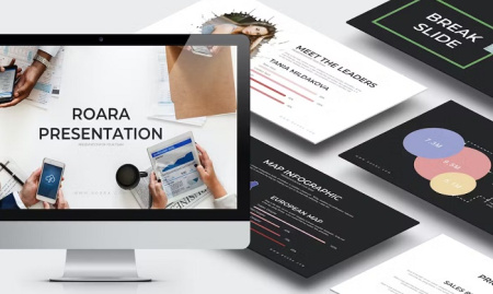 قالب پاورپوینت خاص Roara