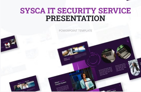 دانلود قالب پاورپوینت امنیت اطلاعات Sysca IT Security
