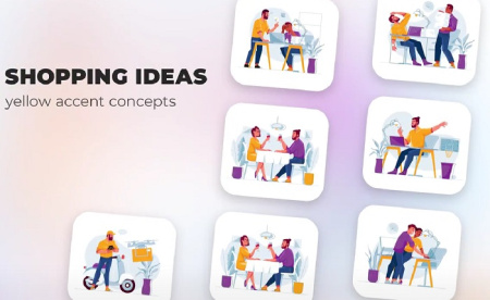 پروژه آماده افتر افکت موشن گرافیک ایده های خرید