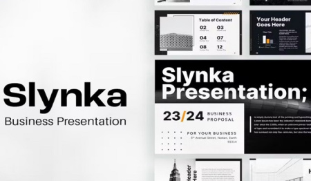 قالب پاورپوینت رایگان Slynka
