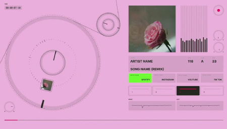 دانلود پروژه آماده پریمیر اکولایزر موزیک Studio Media Holder