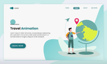 دانلود پروژه افتر افکت موشن گرافیک مسافرتی