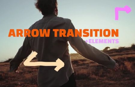 ترانزیشن پریمیر مجموعه عناصر فلش Arrow Transition