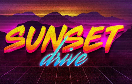 دانلود طرح لایه باز افکت متن قدیمی 80s Text Effects