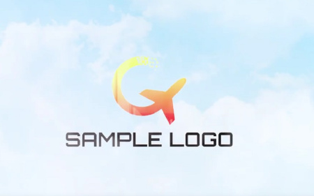 پروژه افتر افکت لوگو با هواپیمای کارتونی سه بعدی