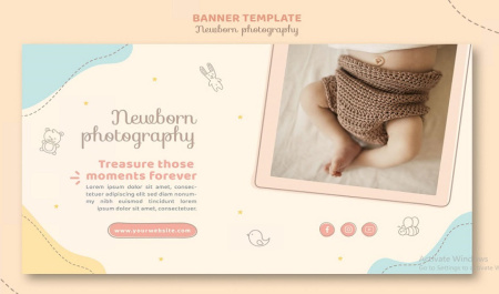 بنر سیسمونی نوزاد لایه باز