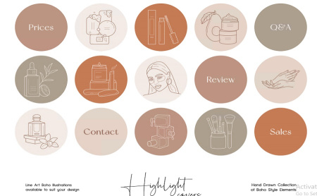 دانلود کاور هایلایت اینستاگرام مراقبت پوست و مو