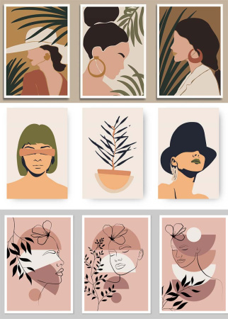 عکس تابلو آرایشگاه زنانه طرح هاوایی