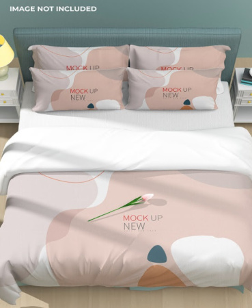 دانلود موکاپ تخت خواب دونفره