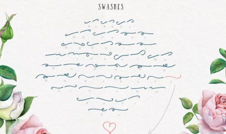 فونت انگلیسی پیوسته و سرهم Blessed Script