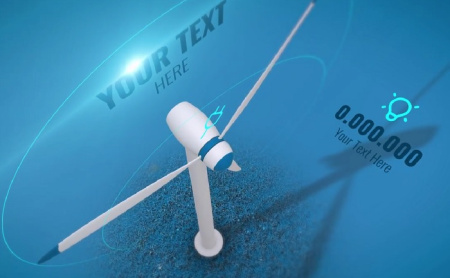 پروژه افتر افکت افتتاحیه توربین بادی Clean Energy
