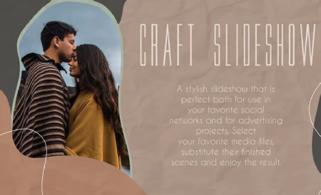 پروژه افتر افکت اسلایدشو با کاردستی Craft Slideshow