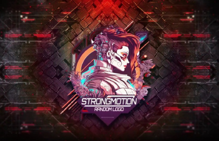 پروژه آماده افتر افکت لوگوی سایبری و سنگی Cyber Stone Impact Logo