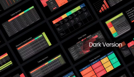 دانلود تم پاورپوینت جدول داده ها Data Table