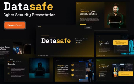 قالب پاورپوینت هک و امنیت Datasafe