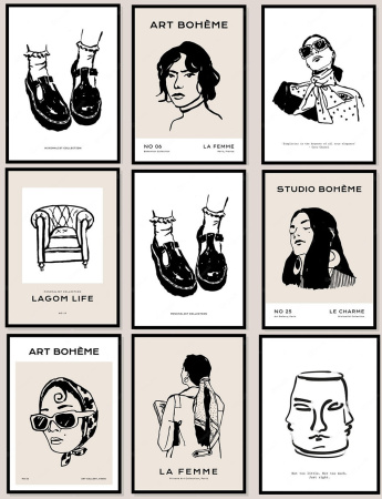 دانلود 40 عکس برای تابلو دکوراتیو آرایشگاه زنانه