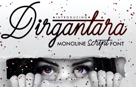فونت خط پیوسته انگلیسی Dirgantara