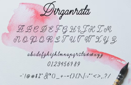 دانلود فونت انگلیسی پیوسته Dirgantara