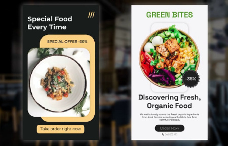دانلود پروژه پریمیر استوری اینستاگرام رستوران بیرون بر