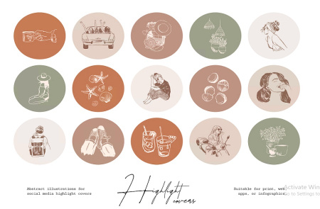 دانلود کاور هایلایت اینستاگرام دخترانه