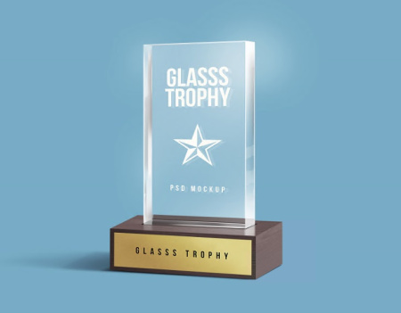 دانلود 2 موکاپ تندیس Trophy mockup
